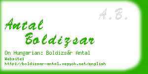 antal boldizsar business card
